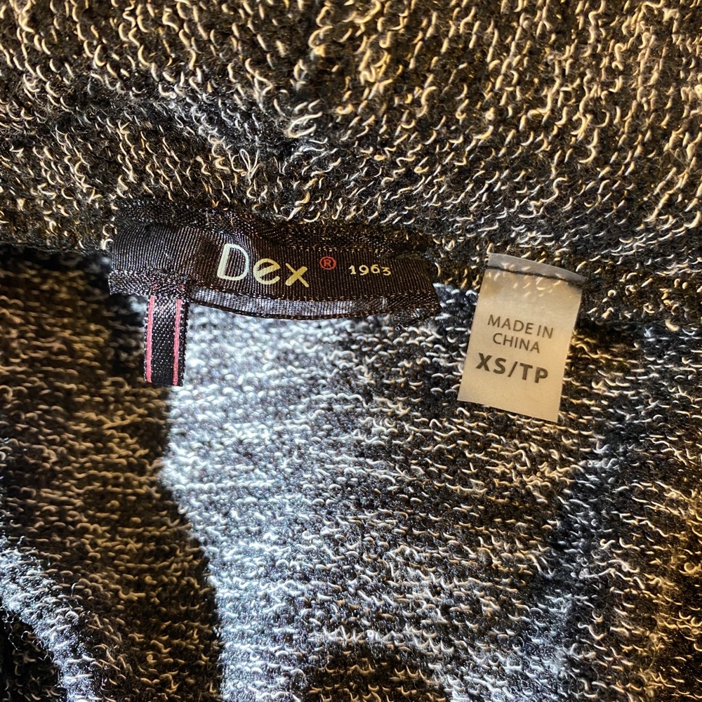 Dex Cardigan Style Layering Vest Black and Grey XS - Picture 8 of 9
